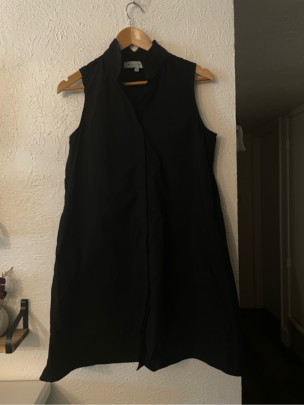 Tuckernuck Black Sleeveless Charlie Shirt Dress Small - Picture 4 of 8